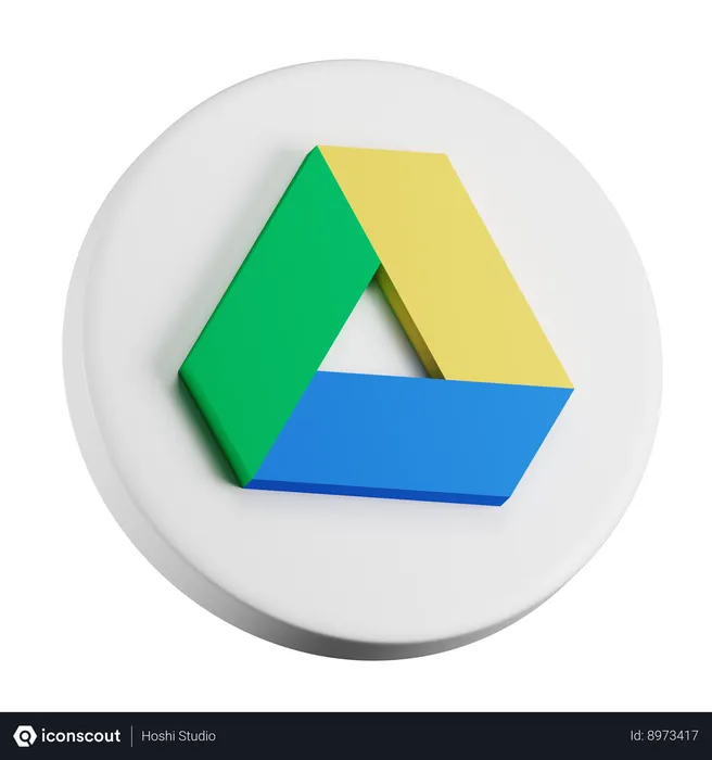 Free Google Drive Logo 3D Icon