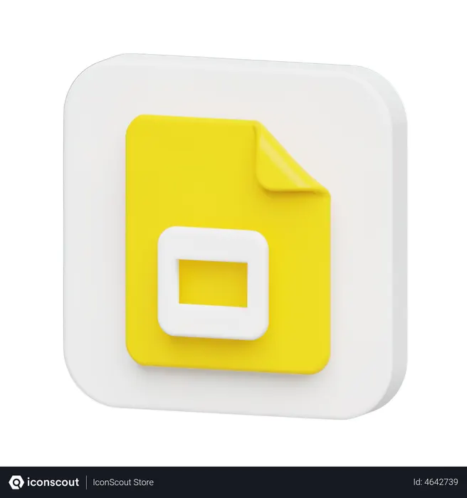 Free Google Slides Logo Logo 3D Illustration
