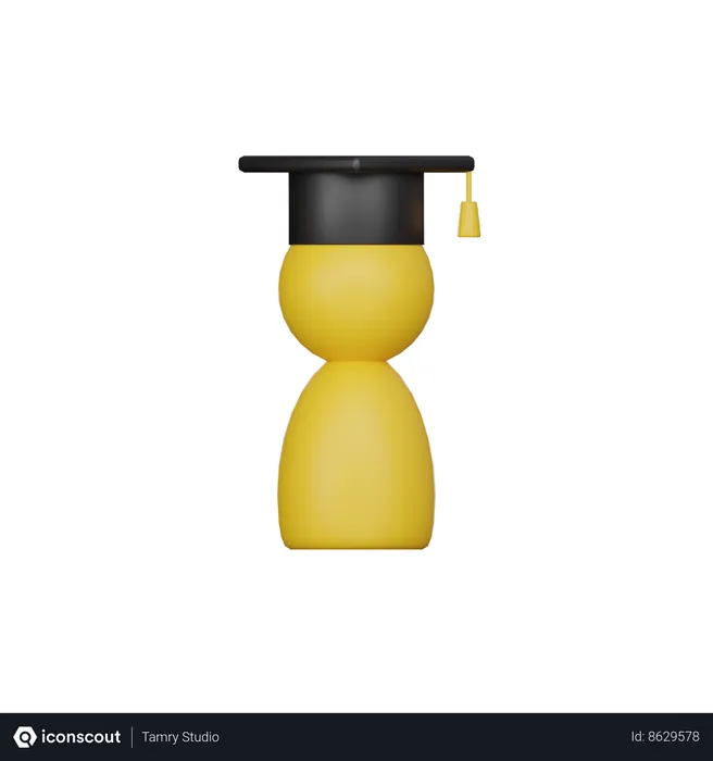 Free Graduate  3D Icon