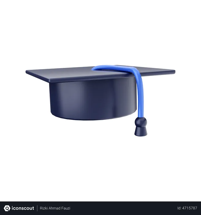 Free Graduation Hat  3D Illustration