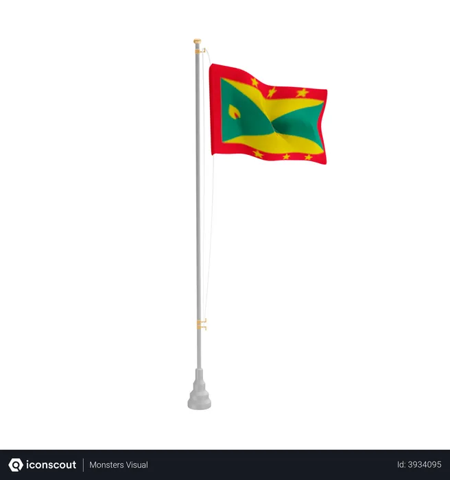 Free Grenada Flag 3D Flag