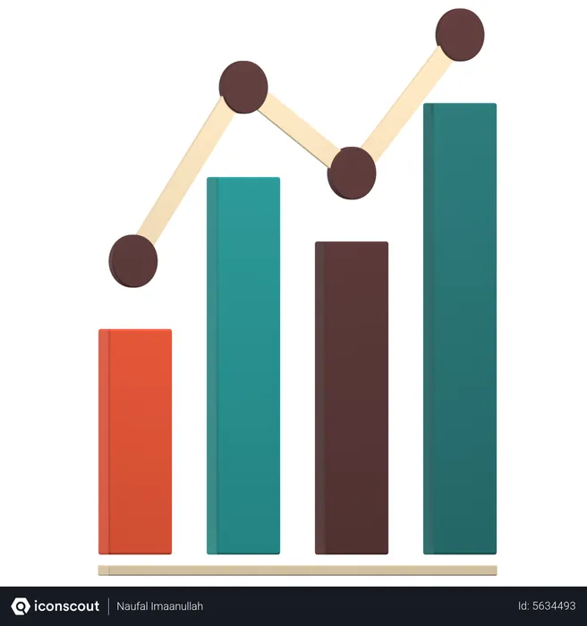 Free Growth Analytics  3D Icon