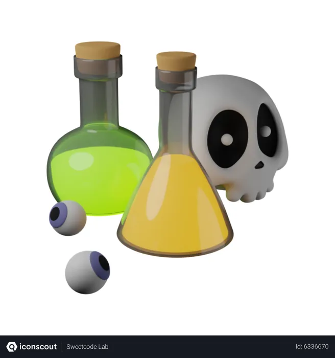 Free Halloween Chemical  3D Icon