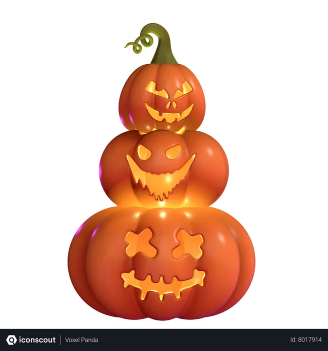 Free Halloween Pumpkin  3D Icon