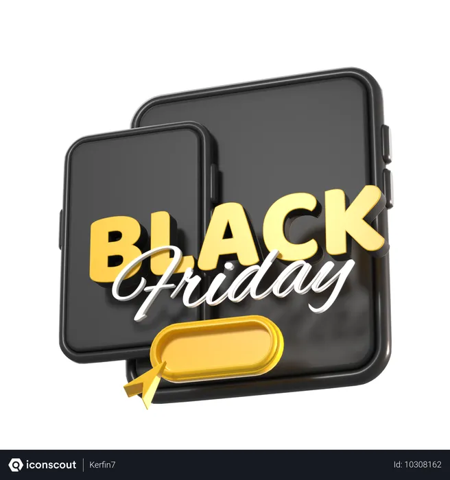 Free Handy und Tablet für den Black Friday  3D Icon