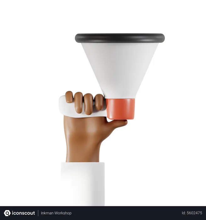 Free Holding Speaker  3D Icon