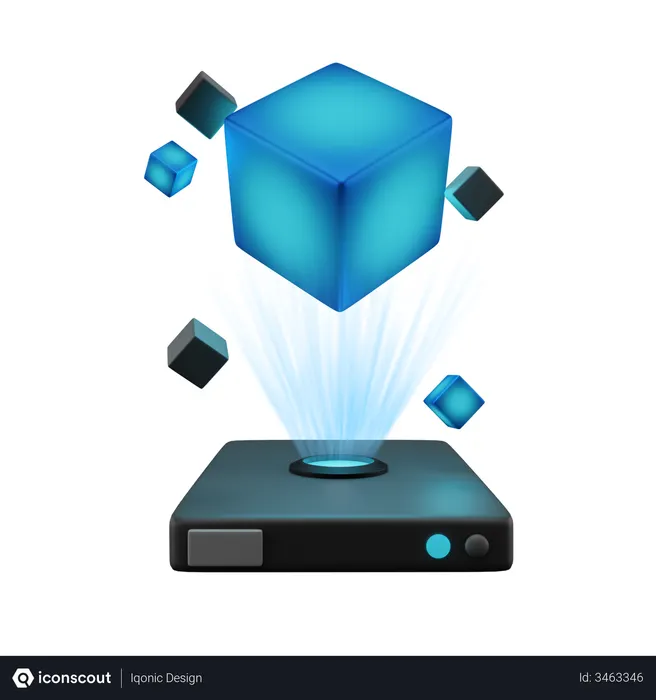 Free Hologram  3D Icon