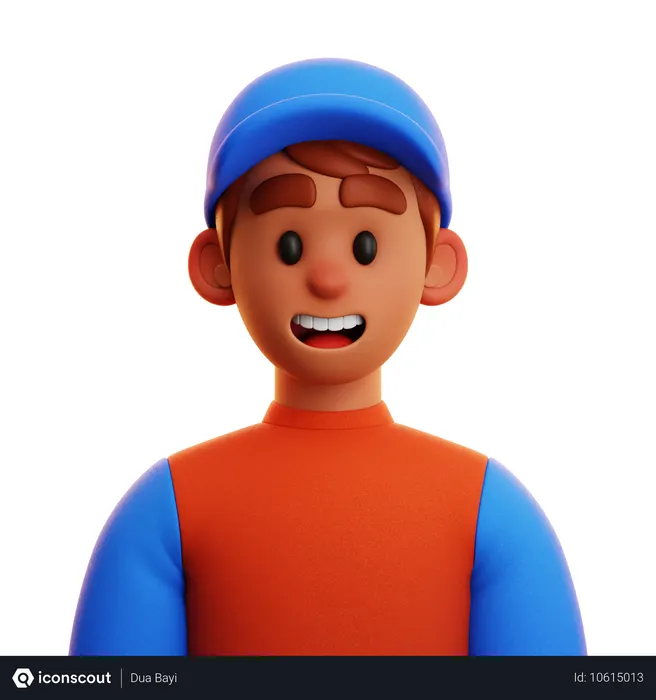 Free Hombre con sombrero  3D Icon