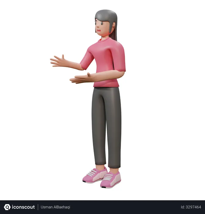 Free Hombre hablando con alguien  3D Icon