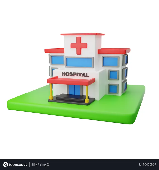 Free Hôpital  3D Icon