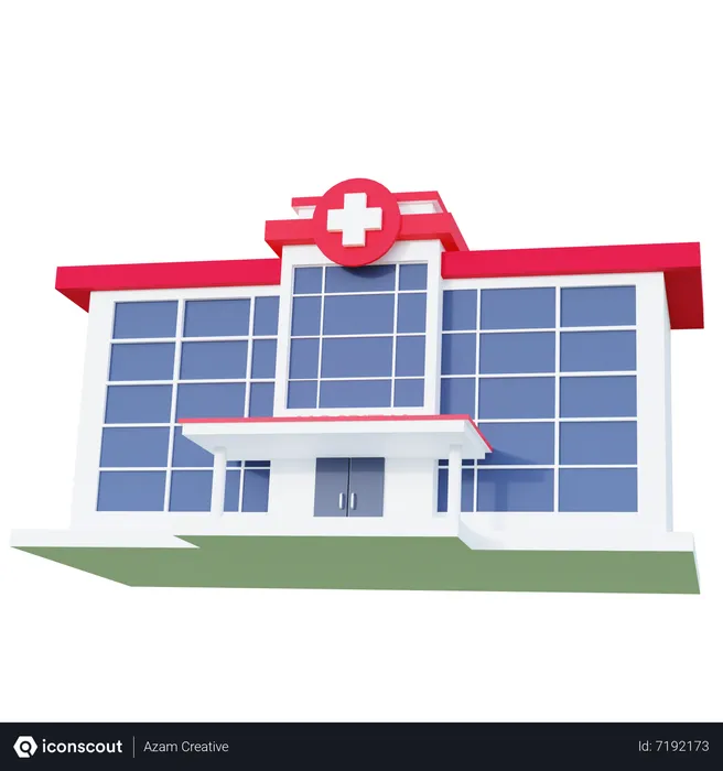 Free Hospital  3D Icon