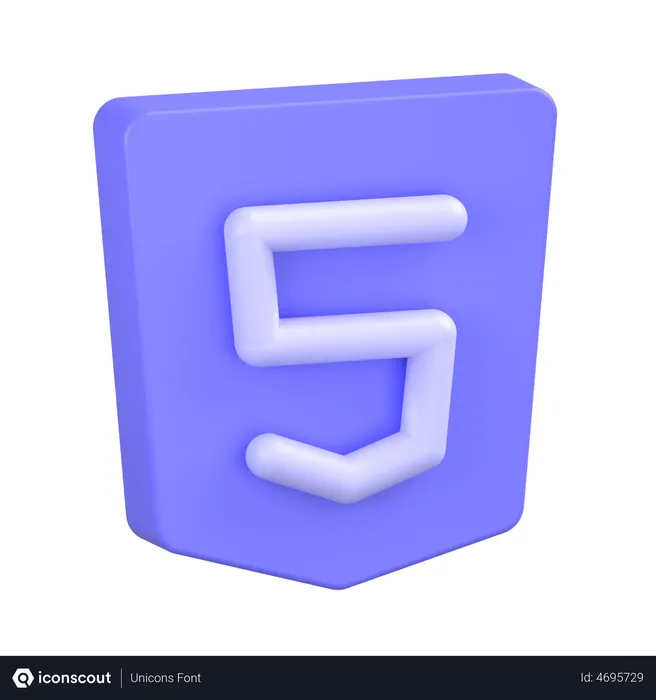 Free Html5-1 Logo 3D Icon