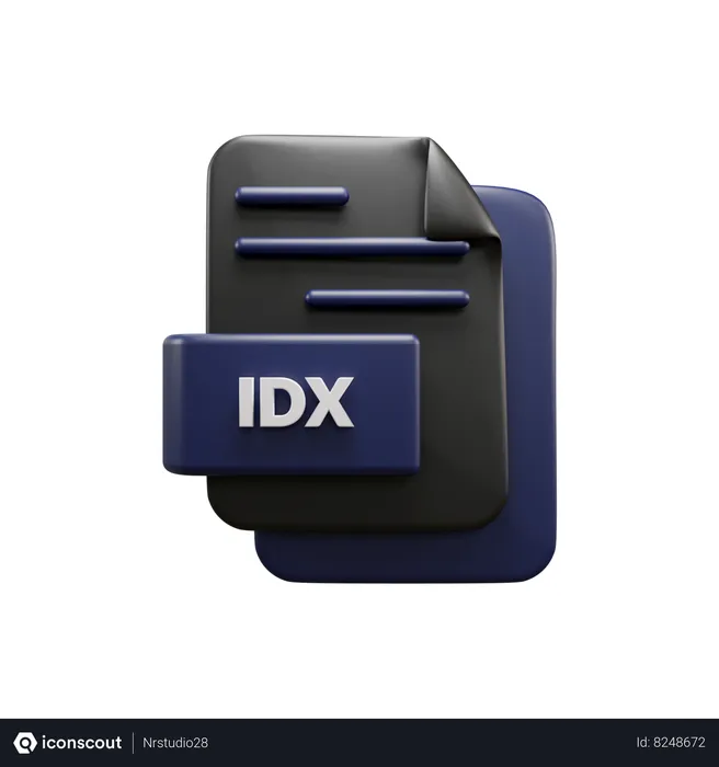 Free Idx File  3D Icon