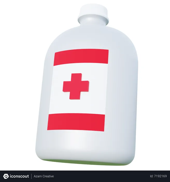 Free Infusion Bottle  3D Icon
