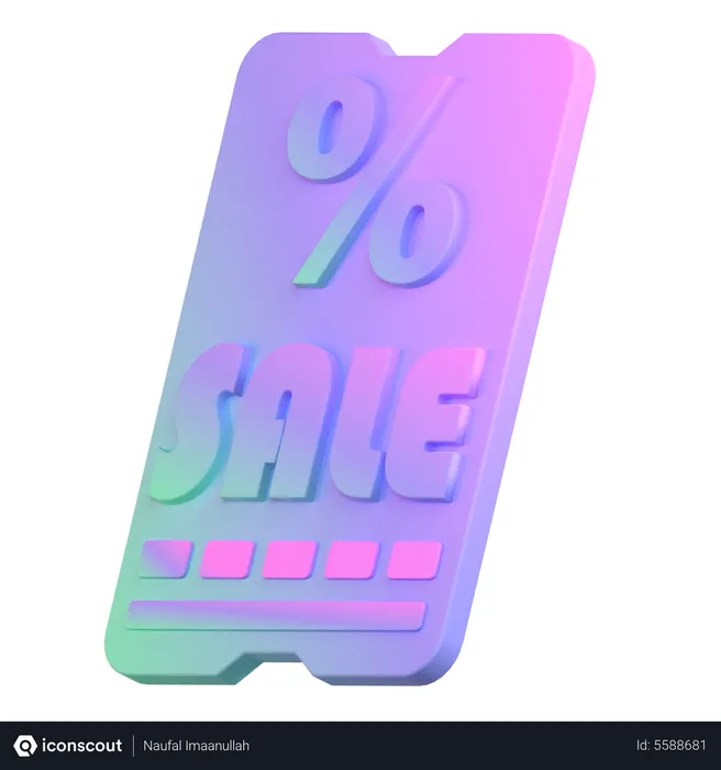 Free Insignia de venta  3D Icon