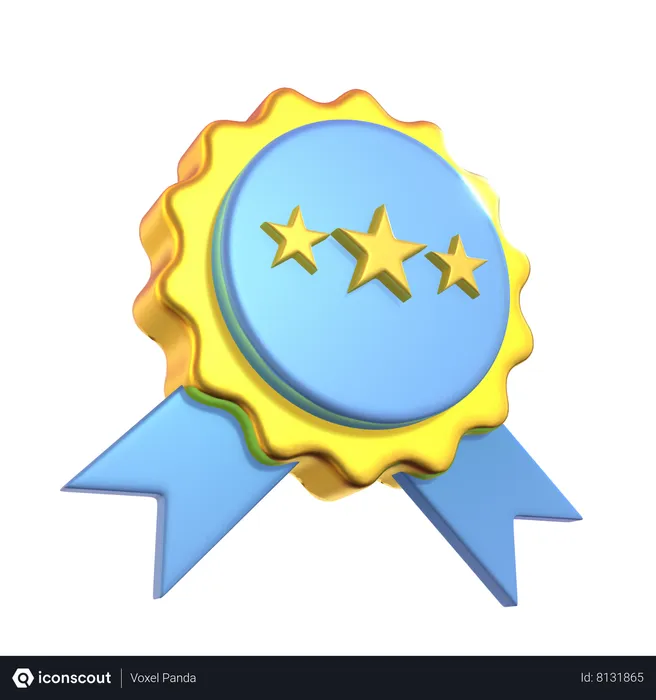 Free Insignia de estrella  3D Icon