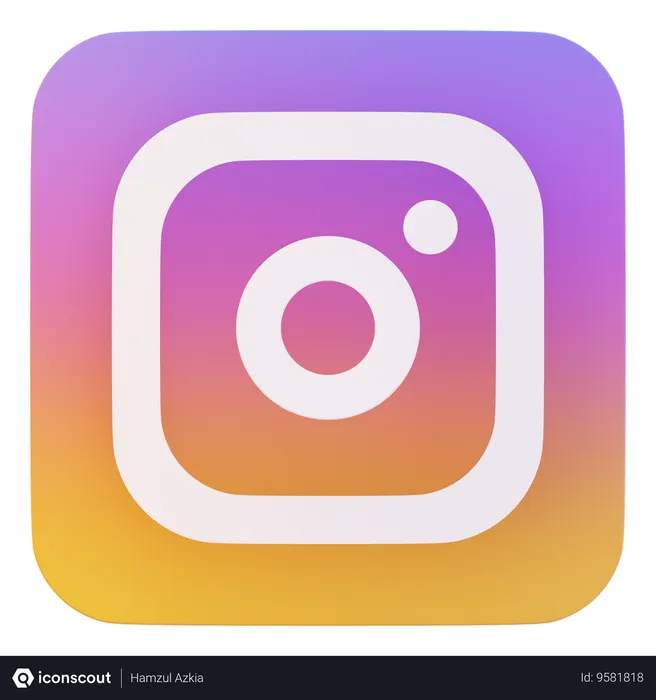 Free Instagram  3D Icon