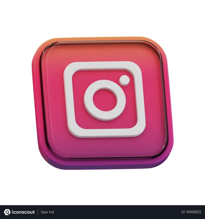 Free Instagram Logo 3D Icon