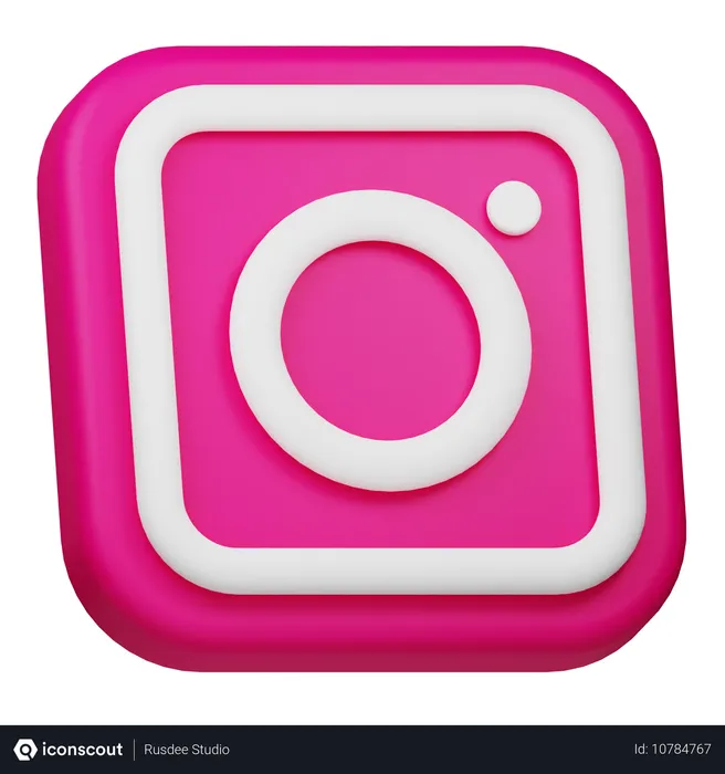 Free Instagram  3D Icon