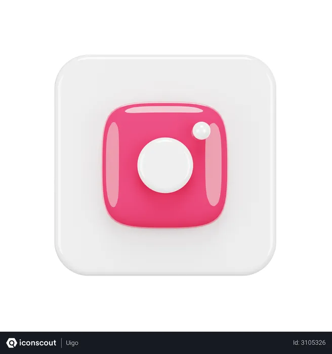 Free Instagram Logo 3D Logo
