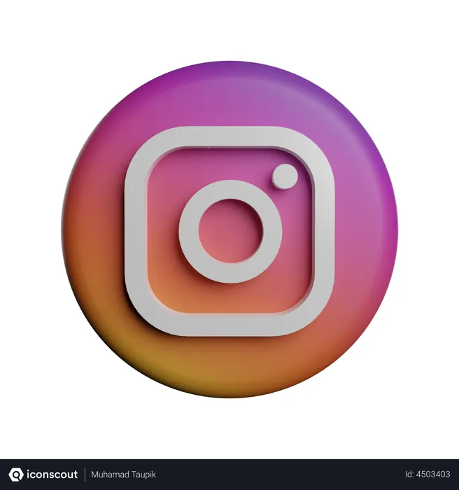 Free Instagram Logo 3D Logo