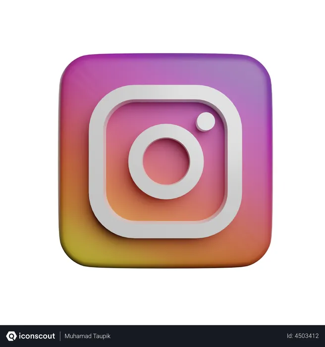 Free Instagram Logo 3D Logo