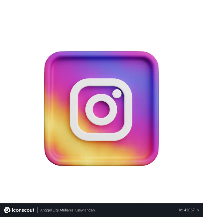 Free Instagram Logo 3D Icon