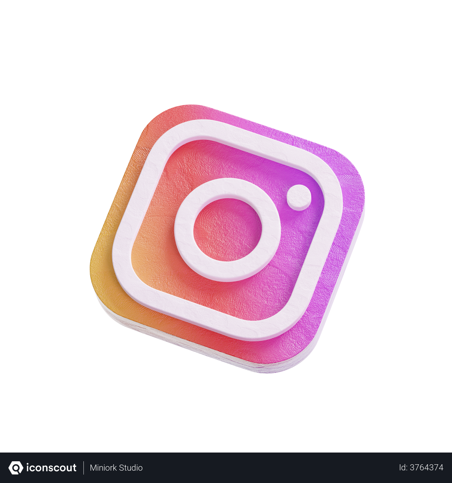 3D Instagram Logo | Stock Video | Pond5