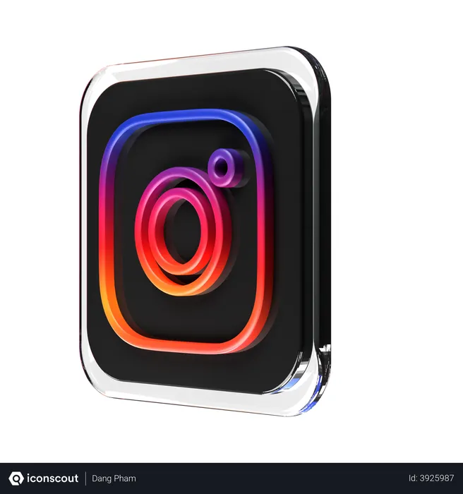 Free Instagram Logo 3D Logo