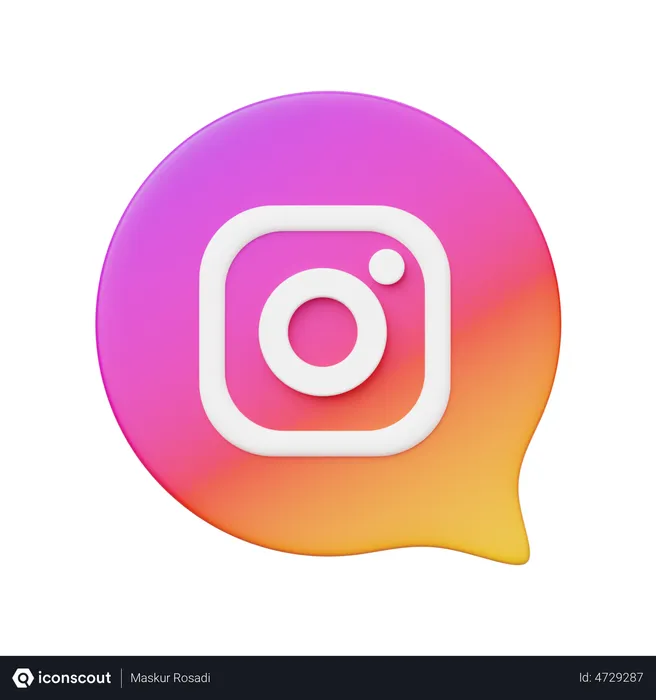 Free Instagram Logo 3D Logo