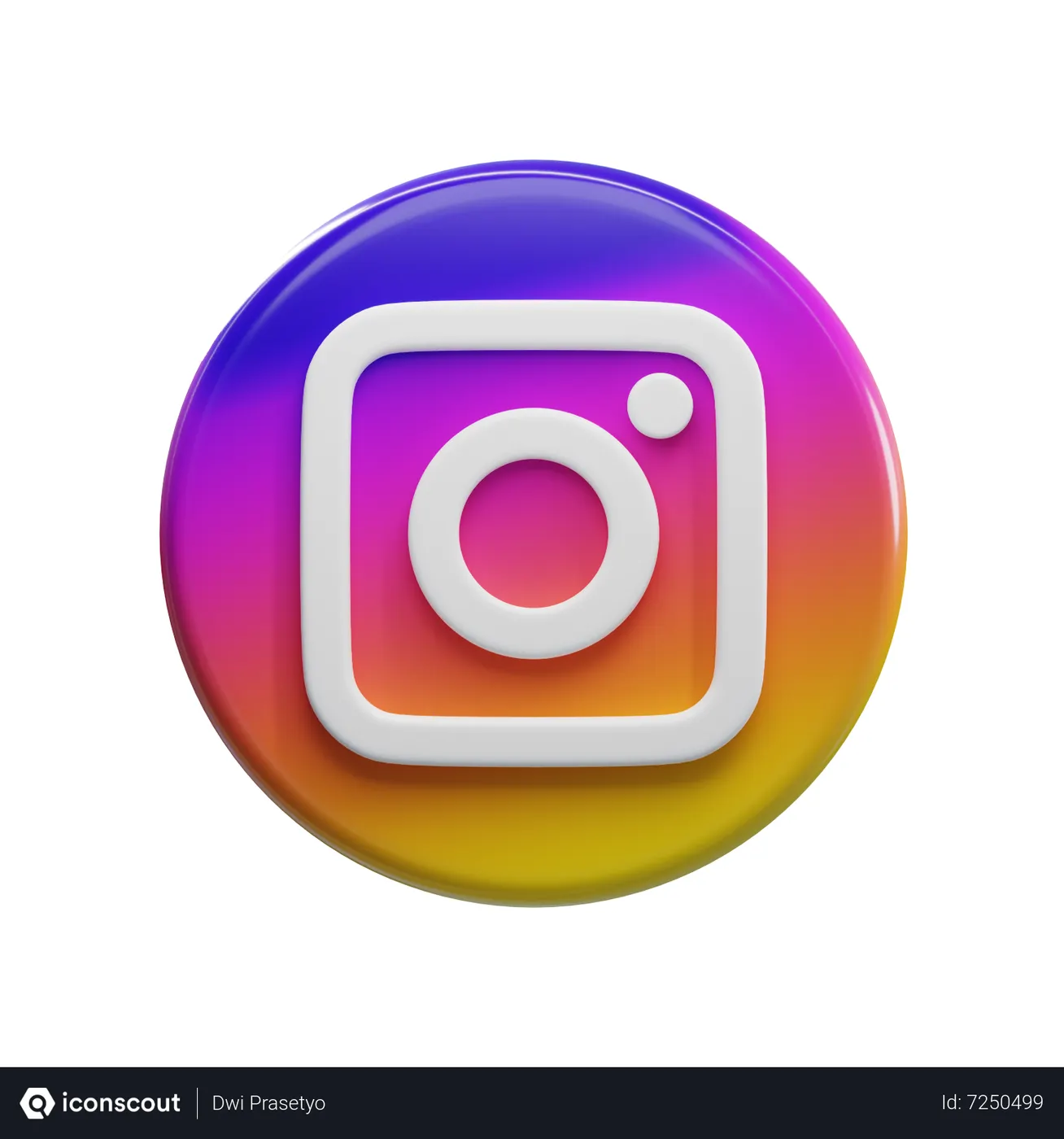 Free Instagram 3D Icon Free Download Logos 3D Icons IconScout