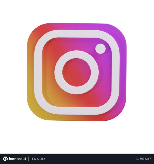 Free Instagram logo Logo 3D Icon