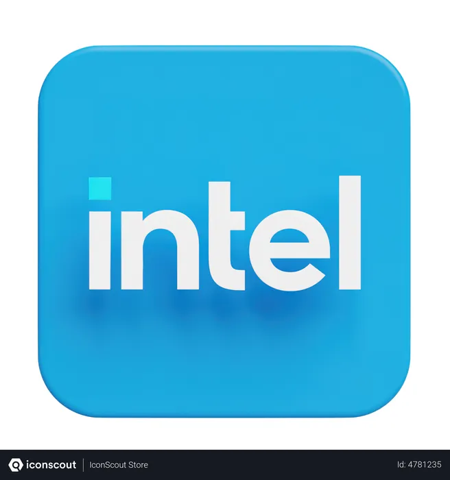 Free Intel Logo 3D Logo