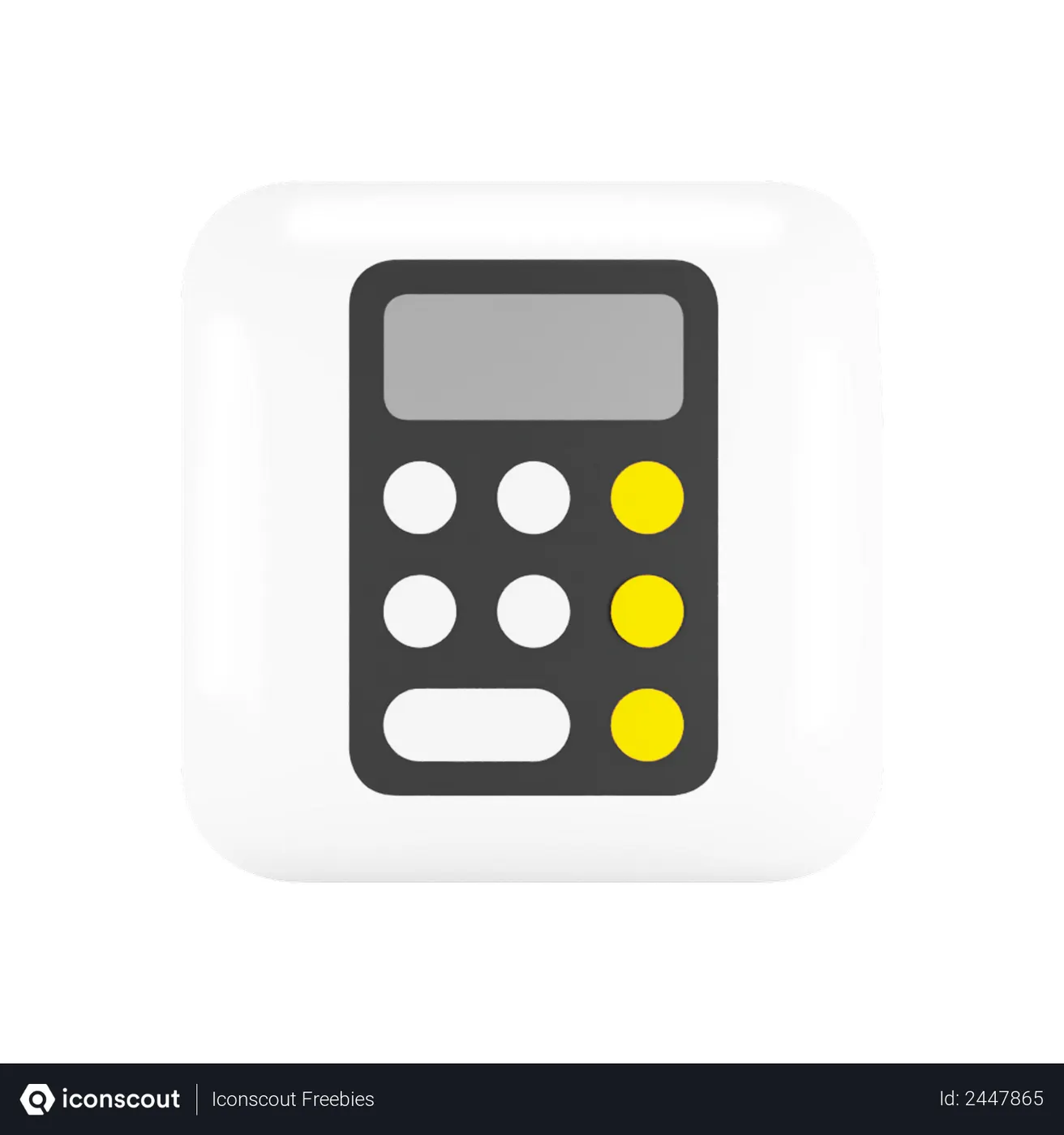 Free Ios Calculator Logo 3D Logo download in PNG, OBJ or Blend format