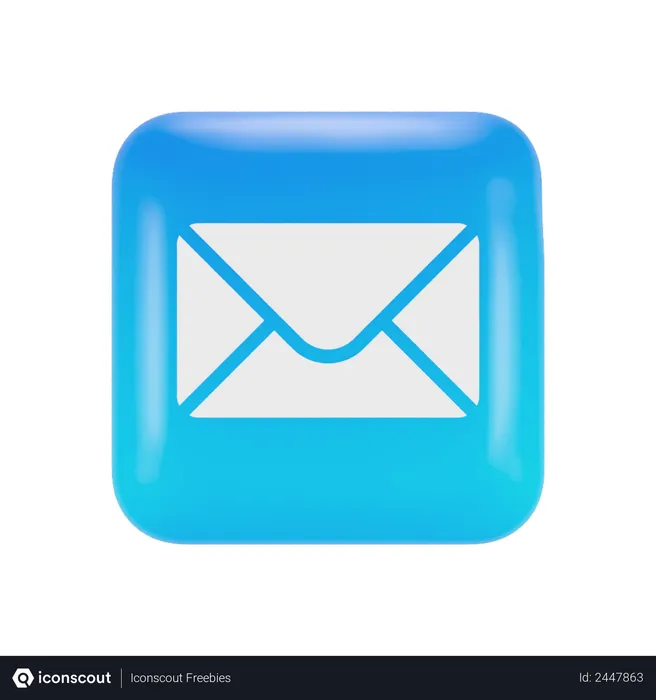 Free Ios Mail Application Logo 3D Logo