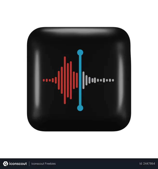 Free Ios Voice Memo Logo 3D Logo