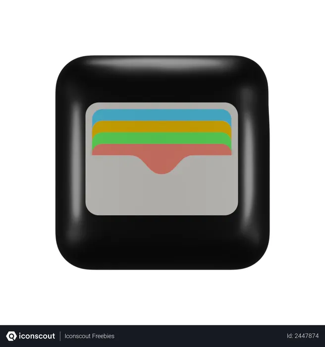 Free Ios Wallet Application Logo 3D Logo