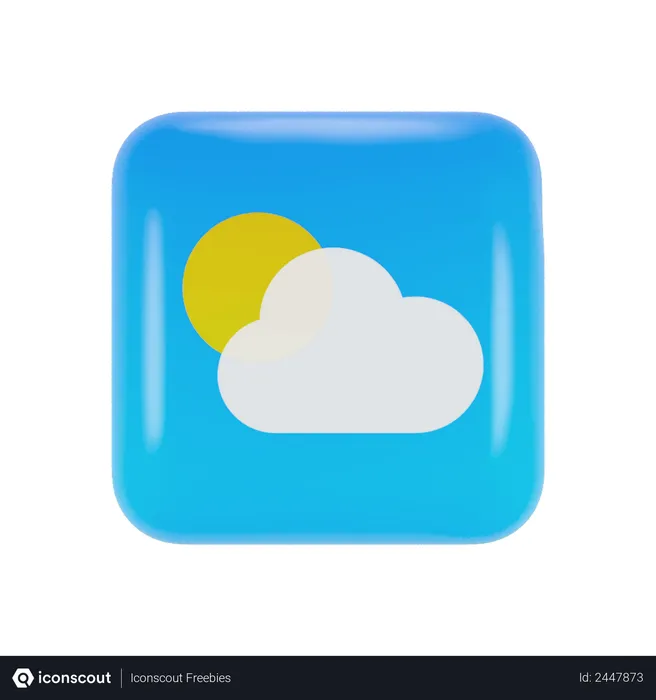 Free Ios Weather Logo 3D Logo