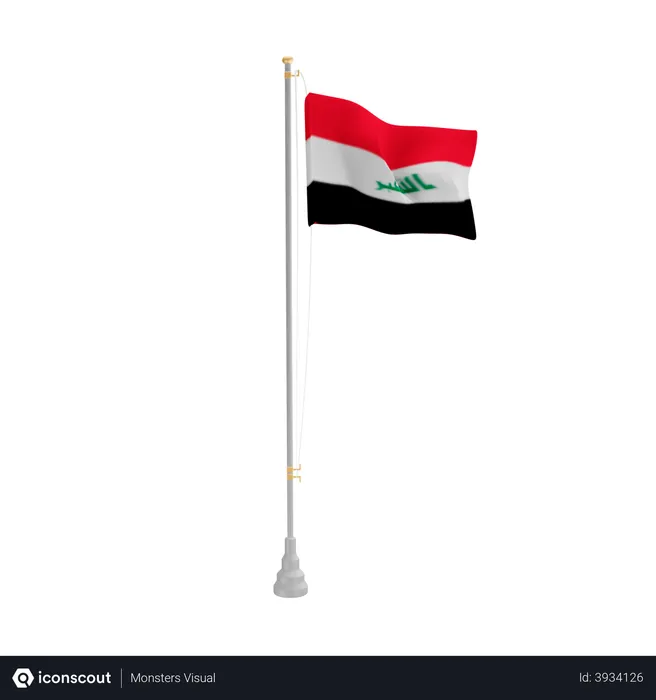 Free Irak Flag 3D Flag