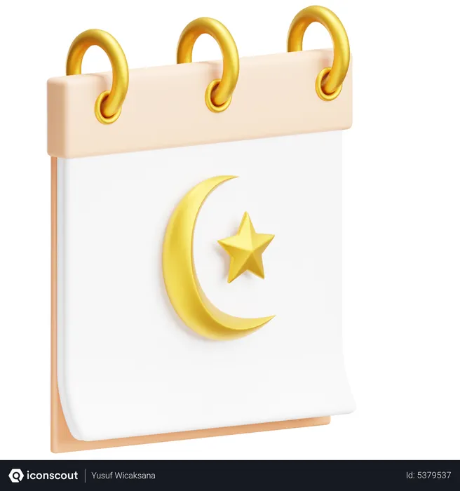 Free Islamic Calendar  3D Icon