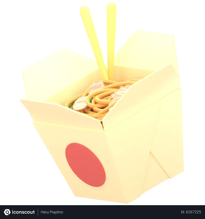 Free Japanese Noodles  3D Icon