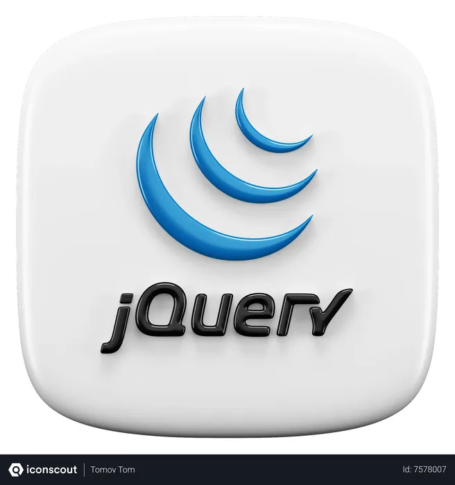 Free JQuery Logo 3D Icon