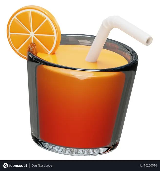 Free Du jus d'orange  3D Icon