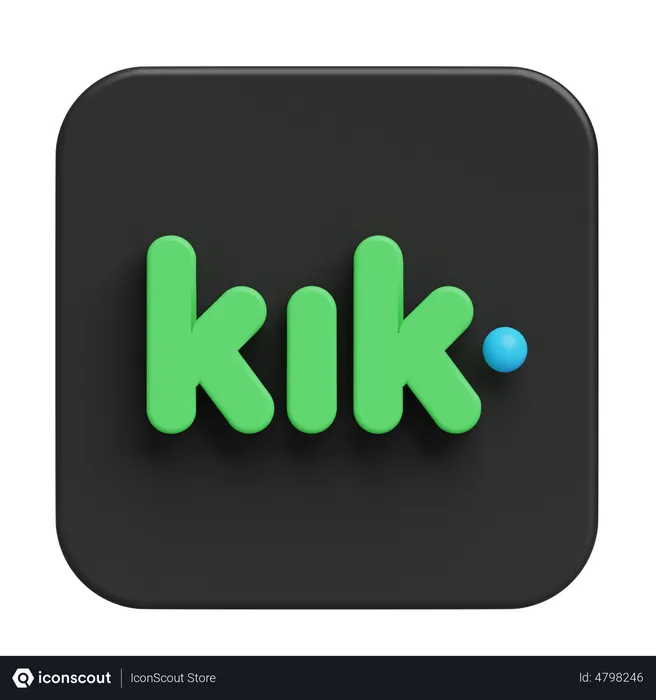 Free Kik Logo 3D Logo