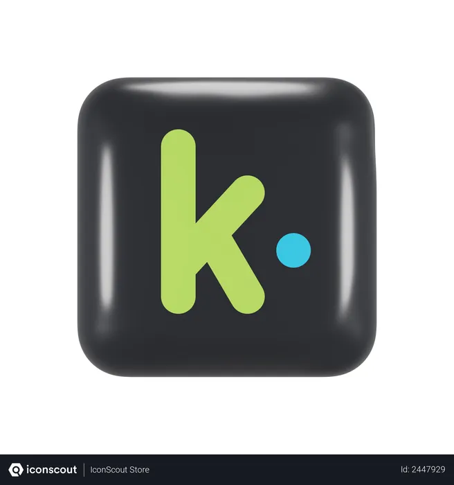 Free Kik Messenger Logo 3D Logo