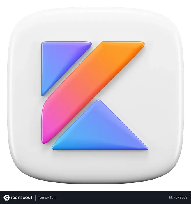 Free Kotlin Logo 3D Icon
