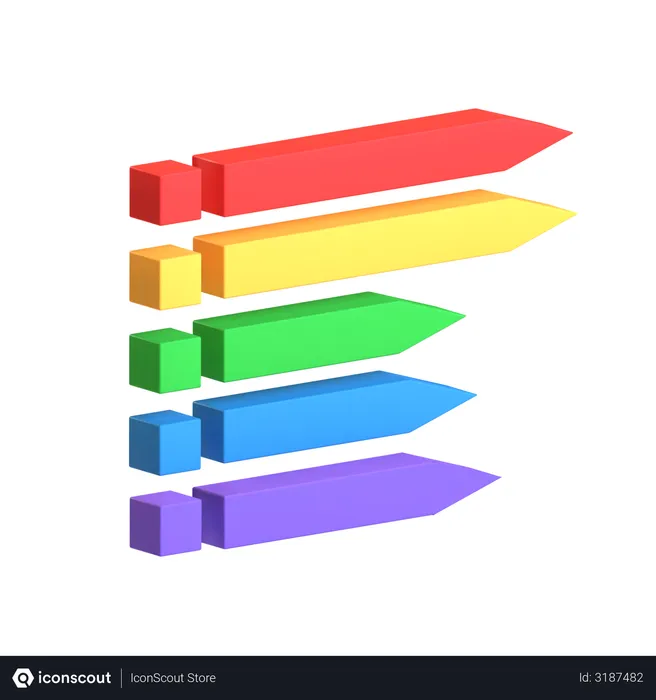 Free Label Chart  3D Icon