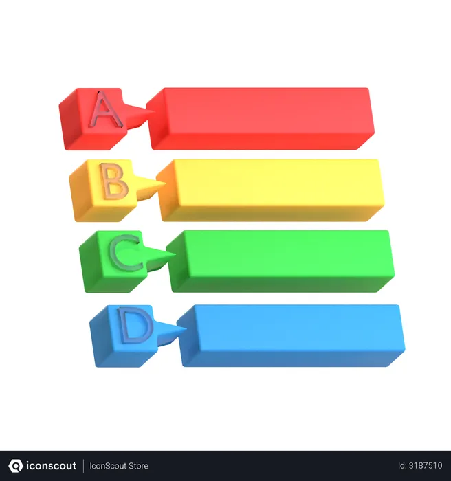 Free Label Chart  3D Icon