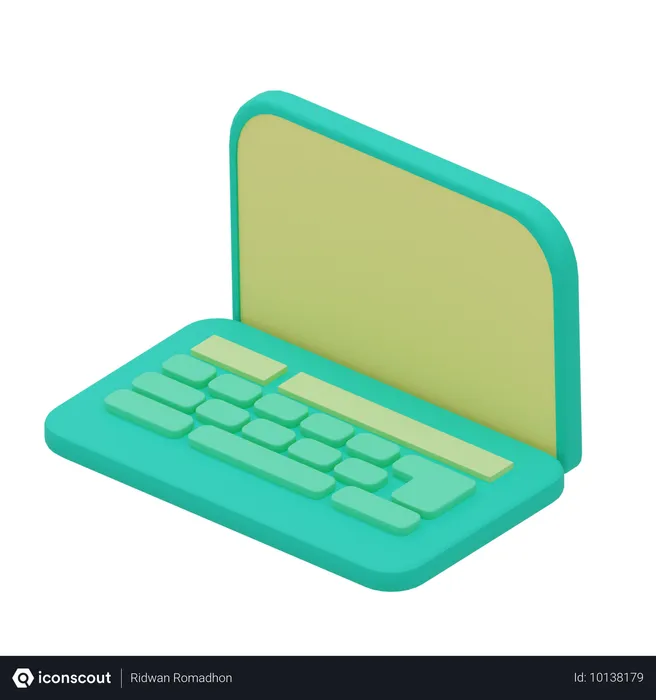 Free Laptop  3D Icon