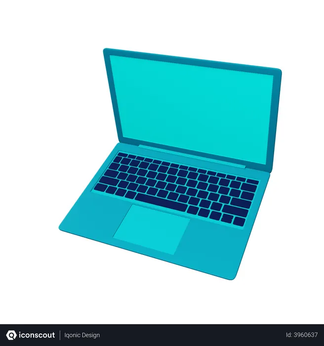 Free Laptop  3D Illustration